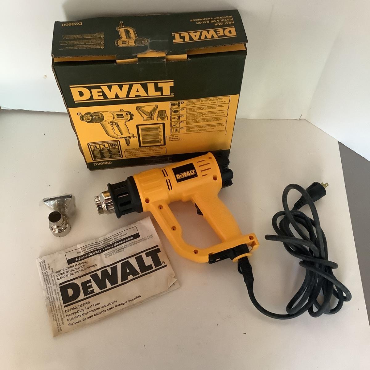 thumbnail image 2 of DEWALT Variable Temperature Heat Gun (D26950) With Kickstand - Lightweight, Compact Tool For Shrink Wrapping, Thawing, Bending 2 of 10