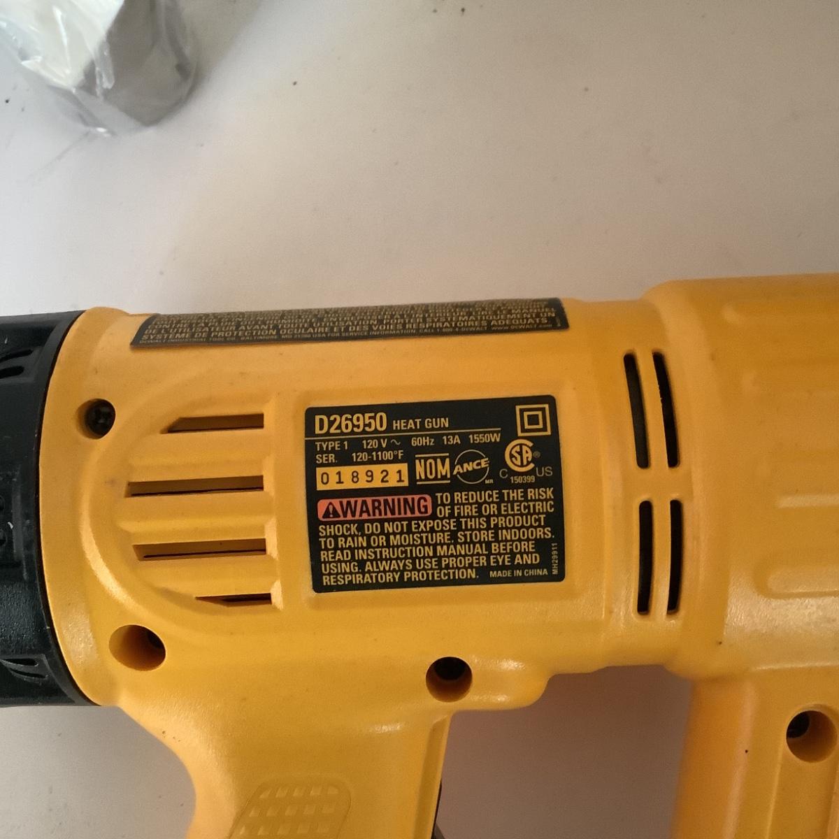 thumbnail image 2 of DEWALT Variable Temperature Heat Gun (D26950) With Kickstand - Lightweight, Compact Tool For Shrink Wrapping, Thawing, Bending 2 of 10