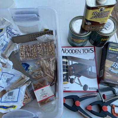 Lot 31. Doweling Jig and Assorted Woodworking Supplies