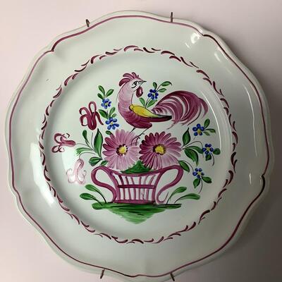 L1045 Set of 6 Decorative Italian and Andrea Sadek Wall plates