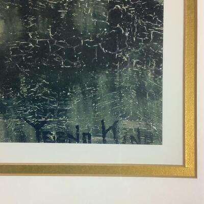 L1046 Large Framed Print "Fishing on Quiet Backwater" by Henry John Yeendking