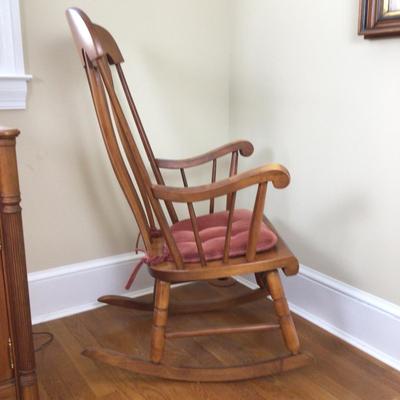 B1052 Vintage Cherry Tell City Rocking Chair