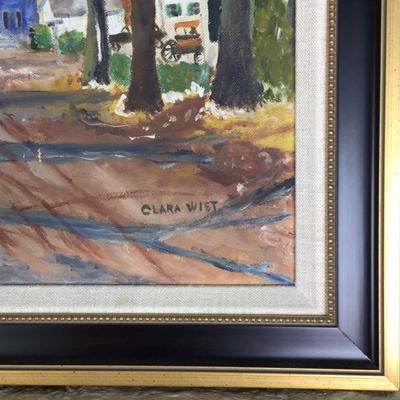 B1085 Original Landscape Acrylic on Canvas Painting by Clara Wist