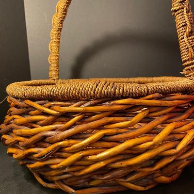 Lot 176. Basket and Pair of Red Pillows