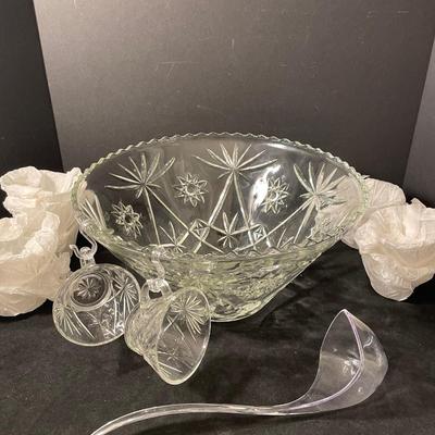 Lot 177. Punch Bowl with Cups