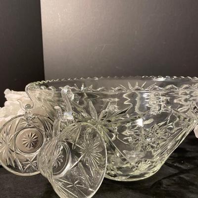Lot 177. Punch Bowl with Cups