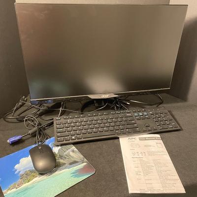 Lot 185. Acer Monitor with keyboard and mouse