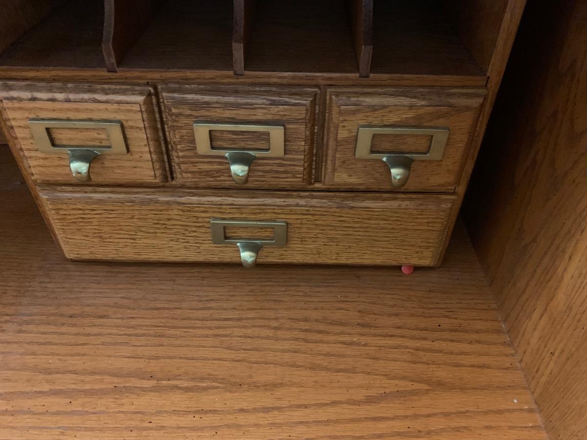 Clean Broyhill Roll Top Desk