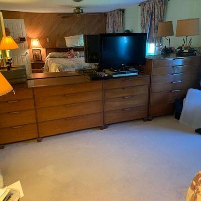 MCM Tomlinson Bedroom Set : Dressers, Night Stands, Headboard