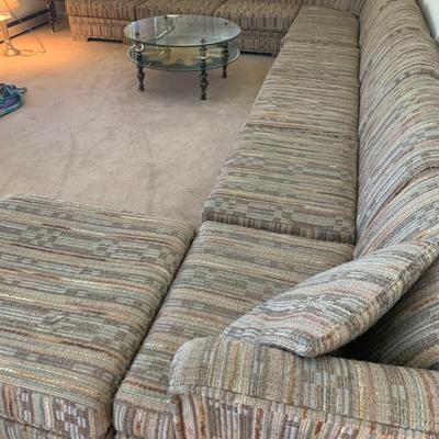 Mid Century Modern Bassett Sectional Sofa