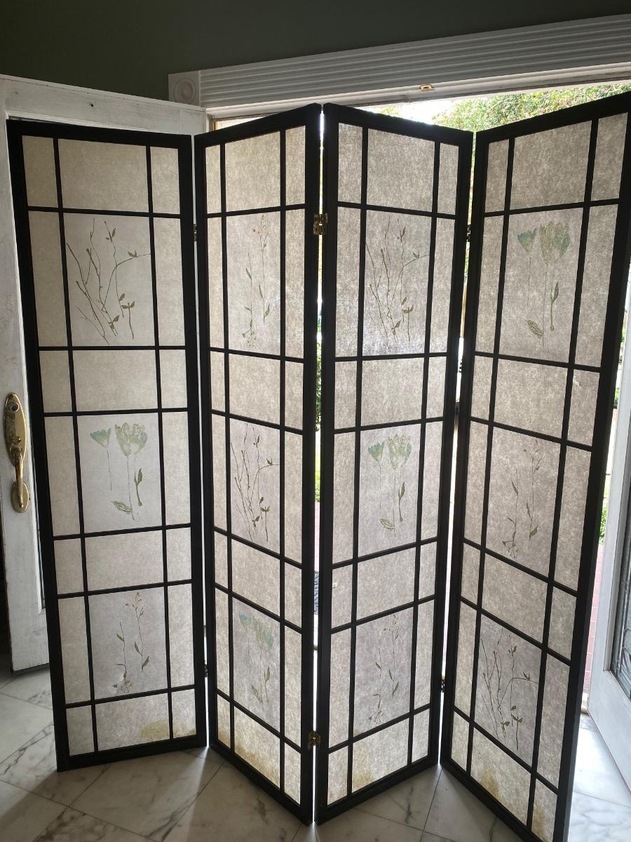 Japanese folding shoji screen SEE DETAILS