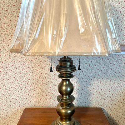 LOT 86  PAIR OF STIFFEL BRASS TABLE LAMPS