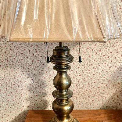LOT 86  PAIR OF STIFFEL BRASS TABLE LAMPS