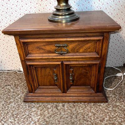 LOT 87  VINTAGE PAIR OF DREXEL VELERO NIGHT STANDS MID CENTURY SPANISH REVIVAL