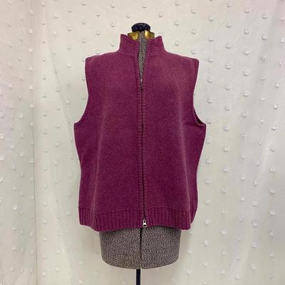 EDDIE BAUER - ZIP UP SWEATER VEST - SIZE XXL
