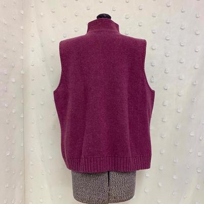 EDDIE BAUER - ZIP UP SWEATER VEST - SIZE XXL