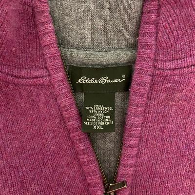 EDDIE BAUER - ZIP UP SWEATER VEST - SIZE XXL