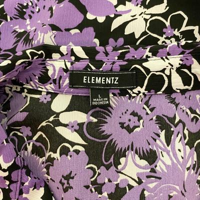 ELEMENTZ - LAYERED WOMENâ€™S BLOUSE - SIZE L