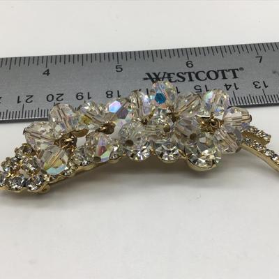 Beautiful Large Crystal Brooch