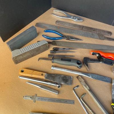 Lot 46 Assortment of Files, Chisels, etc