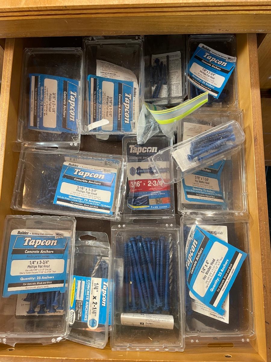 Lot 54. Concrete Screw Assortment