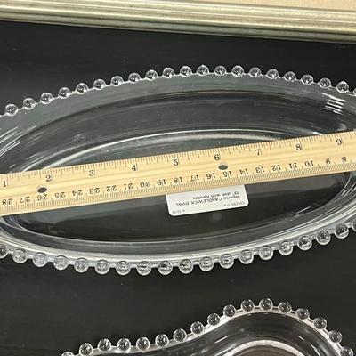 Vintage Imperial Glass Candlewick Relish Dish