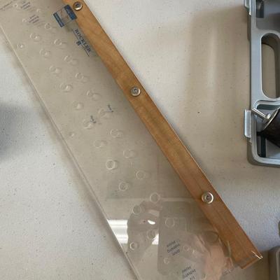 Lot 61  Laminate Trimmer Router with Carbide Bits and Rockler Brass Guides