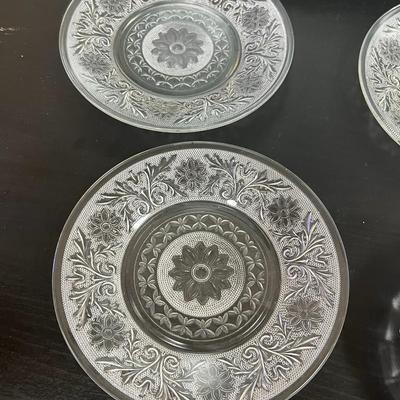 Crystal Plates and ashtray