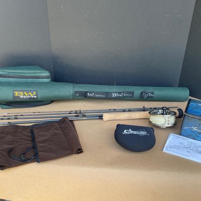 Lot 64. Gold Cup Reel and Lefty Kreh Rod