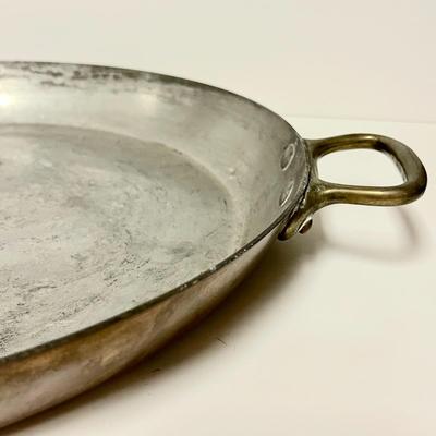 LOT 100   USED WILLIAMS SONOMA FRANCE 16" COPPER PAELLA PAN