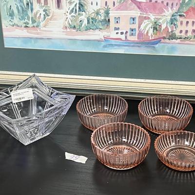 Dessert glasses and decorative Crystal