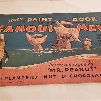 Lot #19  1935 Mr. Peanut paintbook - clean and unmarked