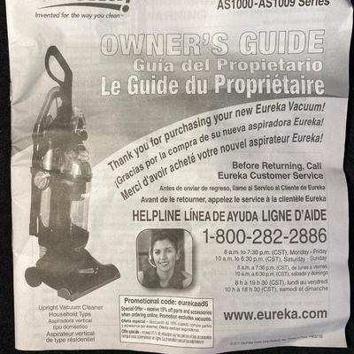 Lot 265. Eureka Upright Bagless Vacuum Cleaner