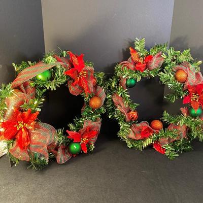 Lot 280. Pair of Christmas Wreaths