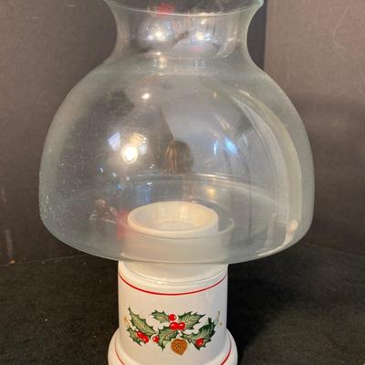 Lot 291. Ceramic Christmas Decor and Two Tablecloths