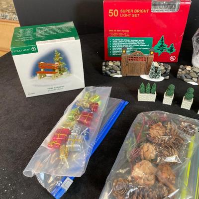Lot 302. Christmas Village Accessories