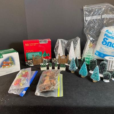 Lot 302. Christmas Village Accessories