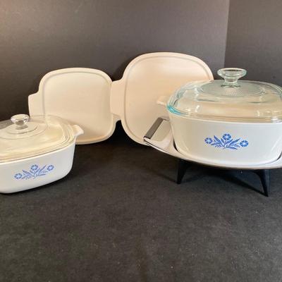 Lot 309. Corning Ware Covered Casseroles