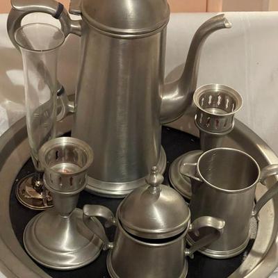 Vintage Towle Pewter Complete Serving Set
