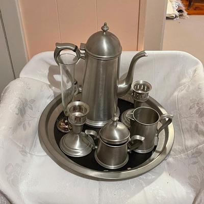 Vintage Towle Pewter Complete Serving Set
