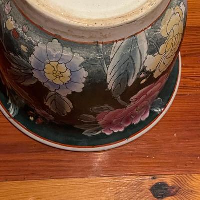 Vintage Porcelain Hand Painted Planter