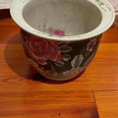 Vintage Porcelain Hand Painted Planter