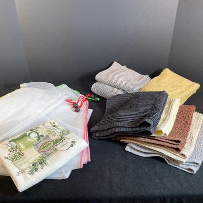 Lot 316. Produce Bags and Kitchen Towels