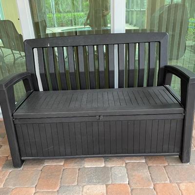 Lot 323. Plastic Storage Bench