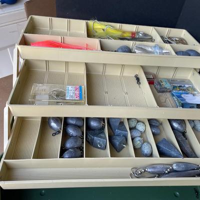Lot 68. Tackle Box with misc gear