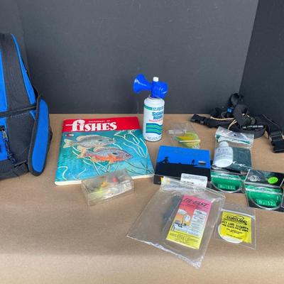 Lot 72. Misc Fishing Gear with Cooler