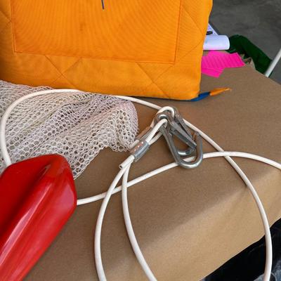 Lot 76. Misc Boating Items with Cooler