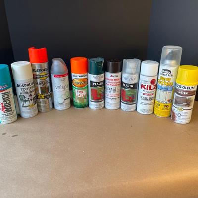 Lot 97.  Spray Paints and Lubricants