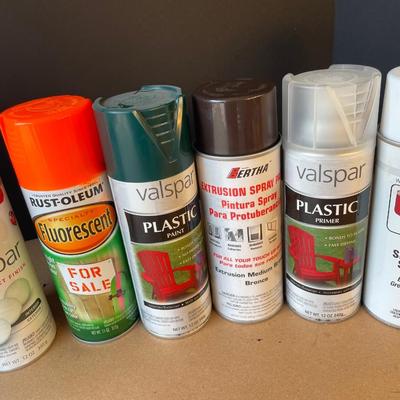 Lot 97.  Spray Paints and Lubricants
