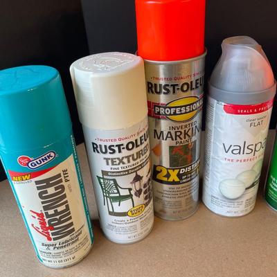 Lot 97.  Spray Paints and Lubricants